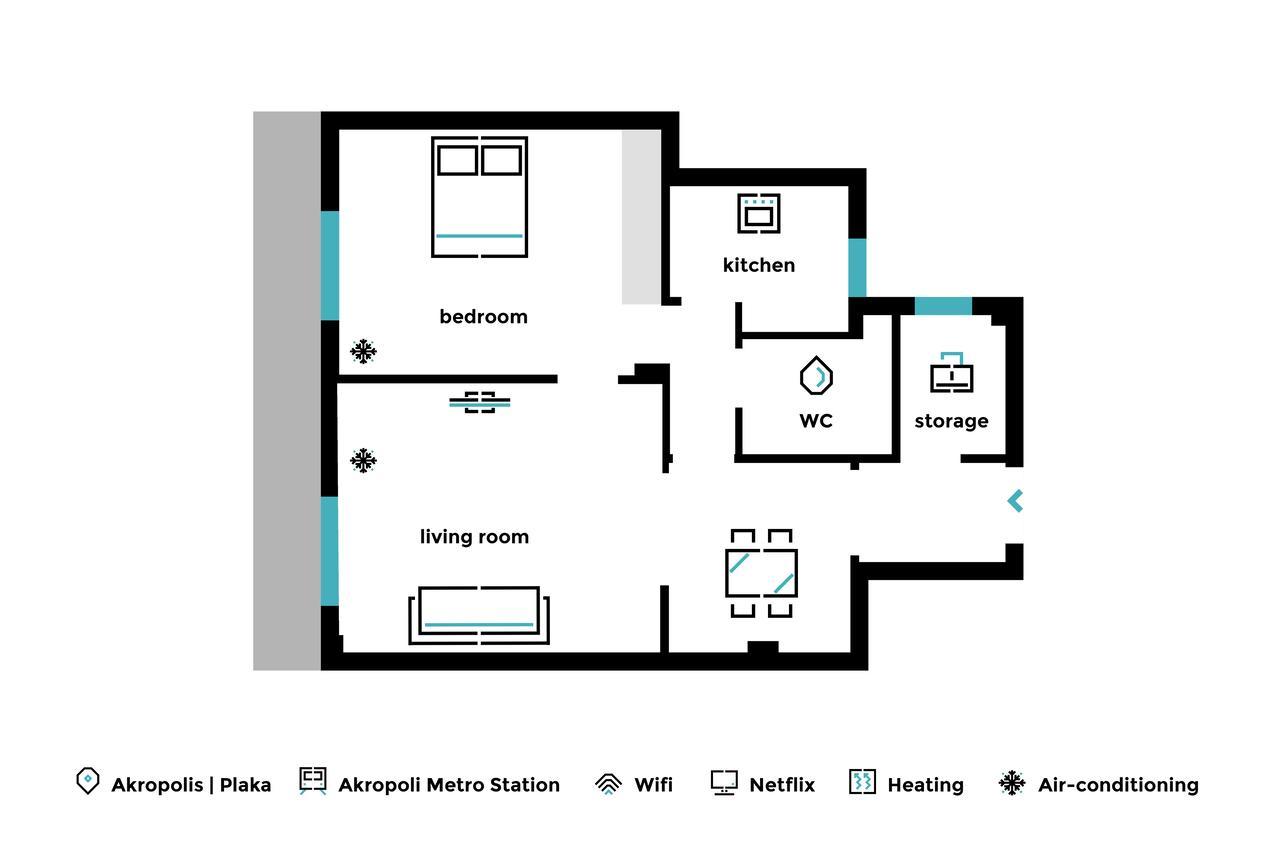 Acropolis Heart 1Bd Apartment In Plaka By Upstreet Athen Eksteriør bilde